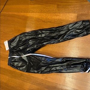 brand new leather joggers